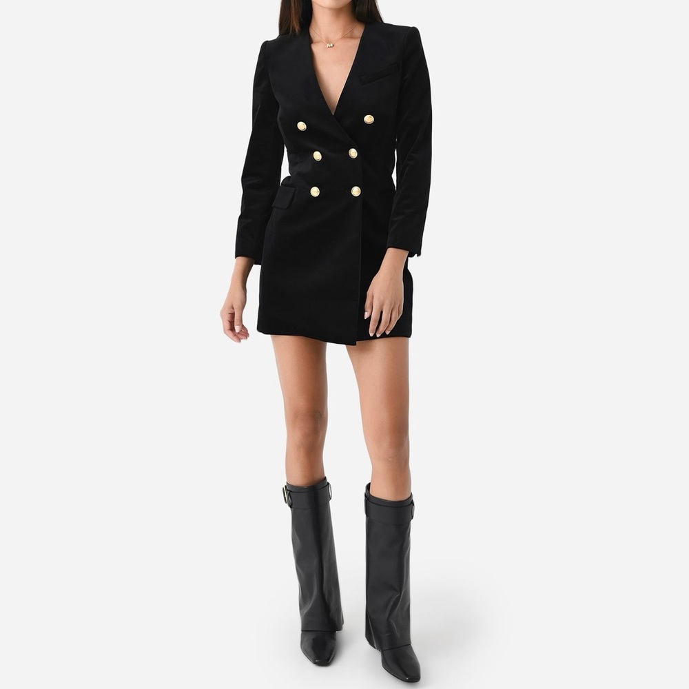 A.L.C. Chelsea Velvet Mini Blazer Dress Size 4 NWOT